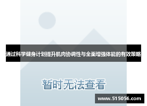 通过科学健身计划提升肌肉协调性与全面增强体能的有效策略